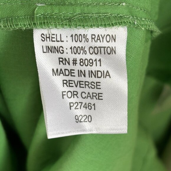 NEW PHOOL Short Sleeve Button Front Gauzy Maxi Dress in Grassy Green SZ 1X - Picture 8 of 11